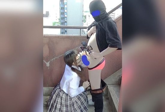 [FC2-PPV-4823153] Raw Sex and Creampie on the Emergency Stairs with a Landmine-Type Girl [Part 2]