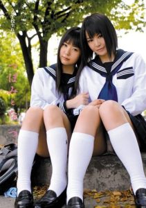 [XY-085d] Senior Schoolgirls and I. Tsubomi and Natsu